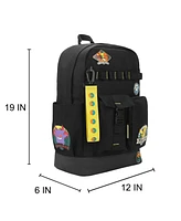 Pokemon Character Patches 19” Black Backpack
