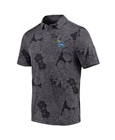Tommy Bahama Men's Black Kansas Jayhawks Miramar Blooms Polo Shirt