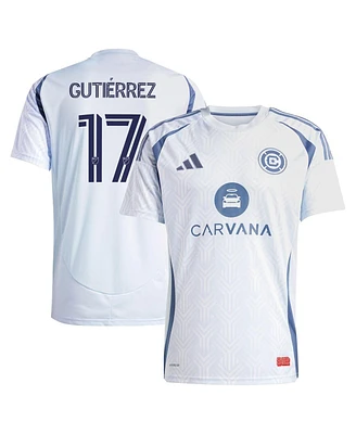Adidas Men's Brian Gutierrez Light Blue Chicago Fire 2025 The Municipal Kit Replica Player Jersey