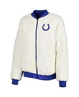 G-iii 4Her by Carl Banks Women's Oatmeal/Royal Indianapolis Colts Switchback Reversible Full-Zip Jacket