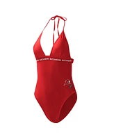 G-iii 4Her by Carl Banks Women's Red Tampa Bay Buccaneers Full Count One-Piece Swimsuit