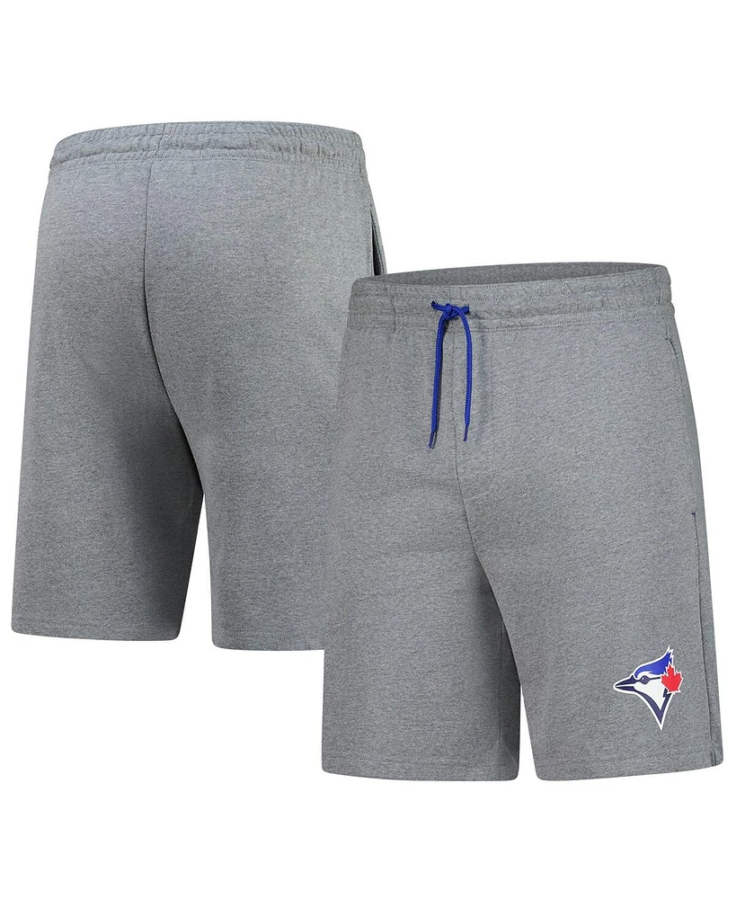 Fanatics Men's Heather Gray Toronto Blue Jays Logo Shorts