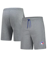 Fanatics Men's Heather Gray Toronto Blue Jays Logo Shorts