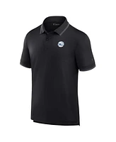 Fanatics Men's Black Philadelphia 76ers Front Office Pique Polo Shirt