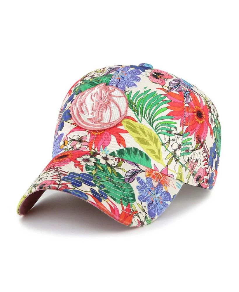 '47 Brand Women's Cream Dallas Mavericks Pollinator Clean Up Adjustable Hat