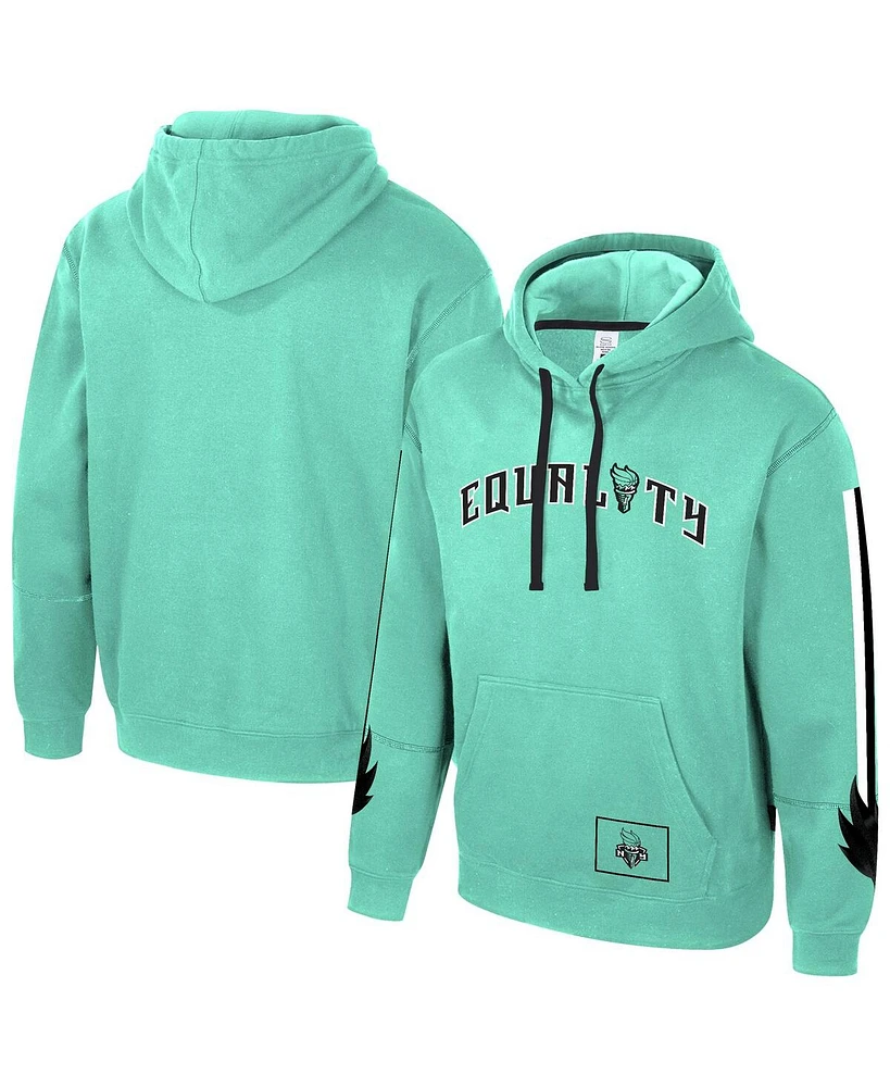 Stadium Essentials Men's and Women's Mint New York Liberty City Star Rebel Edition Pullover Hoodie