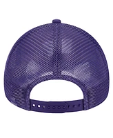 New Era Men's Purple/Orange Phoenix Suns Tip Off A-Frame Trucker 9FORTY Adjustable Hat