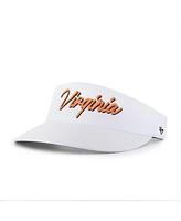 '47 Brand Men's White Virginia Cavaliers Melbourne Brrr Adjustable Visor Hat
