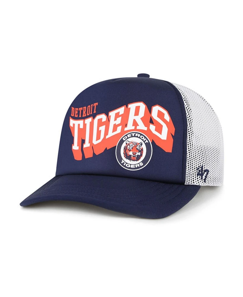 '47 Brand Men's Navy Detroit Tigers Meander Foam Trucker Snapback Hat