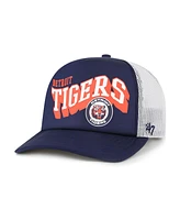 '47 Brand Men's Navy Detroit Tigers Meander Foam Trucker Snapback Hat