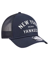 New Era Men's Navy New York Yankees Minimalist 9FORTY A-Frame Adjustable Hat