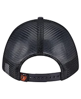 New Era Men's Black Baltimore Orioles Minimalist 9FORTY A-Frame Adjustable Hat