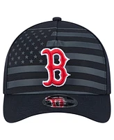 New Era Men's Navy Boston Red Sox American Flag 9FORTY M-Crown A-Frame Adjustable Hat