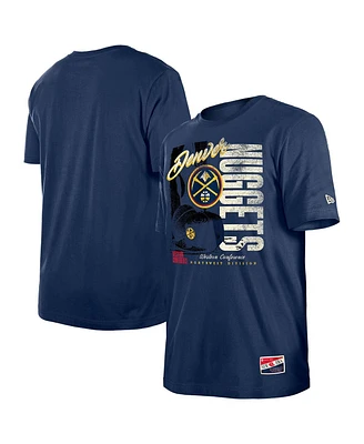 New Era Men's Navy Denver Nuggets Distressed Throwback Vintage Color Pack T-Shirt