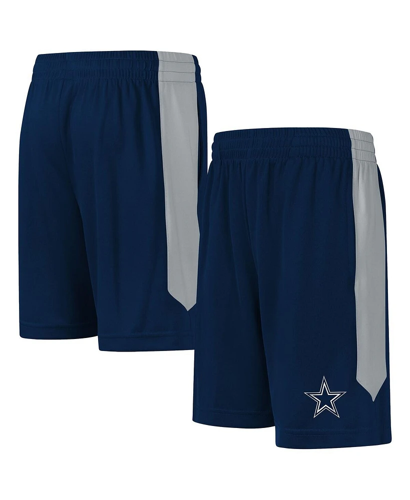Outerstuff Big Boys and Girls Navy Dallas Cowboys Fashion Shorts