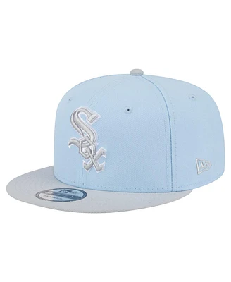 New Era Man's Light Blue/Gray Chicago White Sox 2-Tone Color Pack 9FIFTY Snapback Hat
