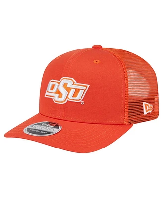 New Era Men's Orange Oklahoma State Cowboys Primary 9SEVENTY Trucker Stretch-Snap Hat
