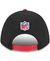 New Era Big Boys and Girls Black/Red Kansas City Chiefs 2025 Nfl Draft 9FORTY A-Frame M-Crown Adjustable Hat