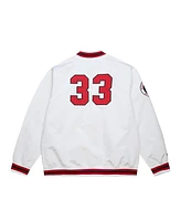 Mitchell & Ness Men's Scottie Pippen White Chicago Bulls Nba Legends Full-Snap Satin Jacket