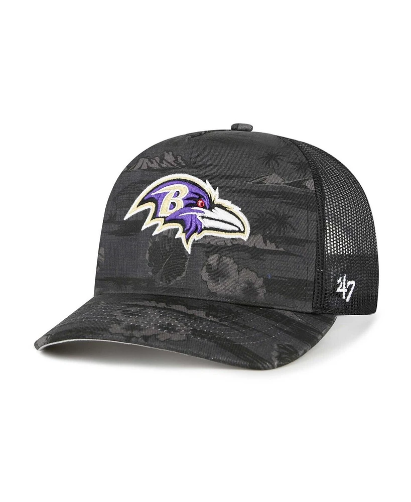 '47 Brand Men's Black Baltimore Ravens Fiji Trucker Adjustable Hat