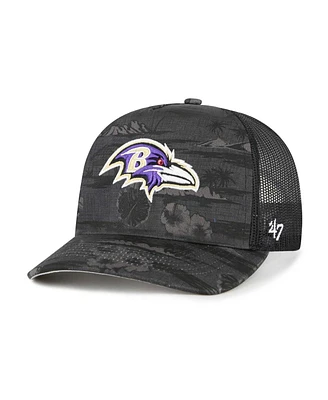 '47 Brand Men's Black Baltimore Ravens Fiji Trucker Adjustable Hat