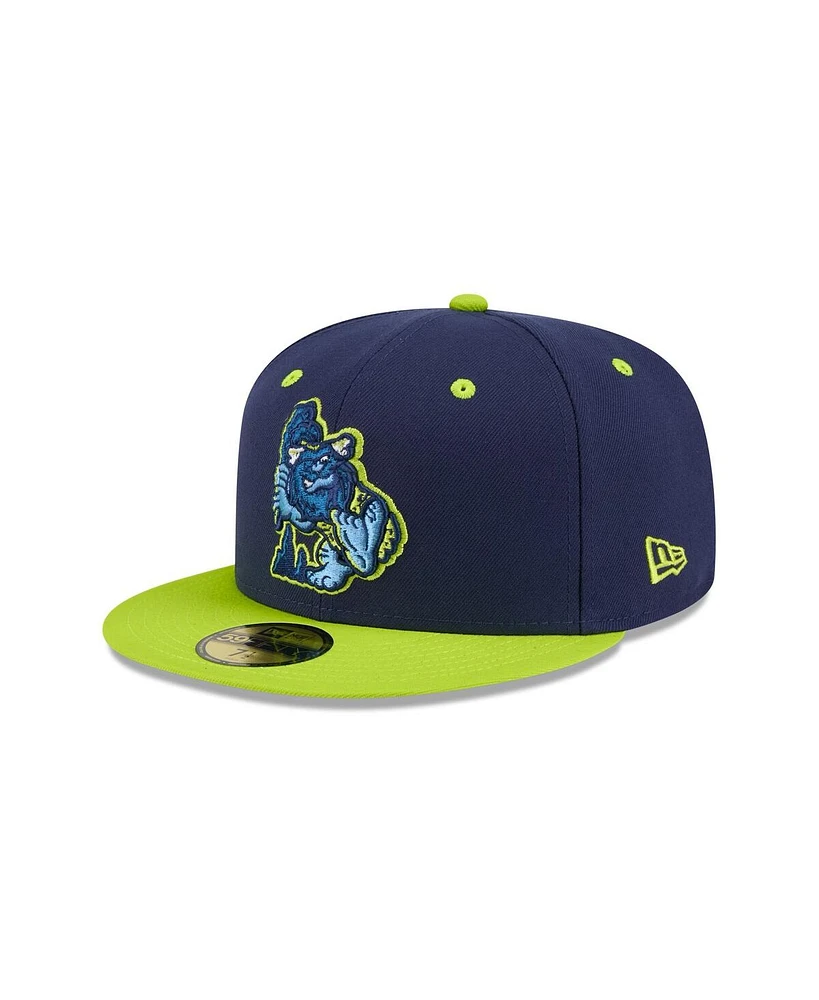New Era Men's Navy Bowling Green Hot Rods Theme Nights 59FIFTY Fitted Hat