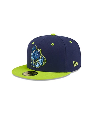 New Era Men's Navy Bowling Green Hot Rods Theme Nights 59FIFTY Fitted Hat