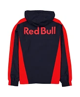 New Era Men's Navy Red Bull Racing Lightweight Full-Zip Hooded Windbreaker Jacket