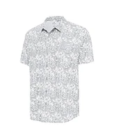 Antigua Men's Gray Baltimore Orioles Resort Button-Up Shirt