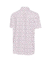 Antigua Men's White Atlanta Braves Independence Day Polo Shirt