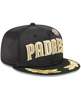 New Era Men's Black San Diego Padres 2025 59FIFTY Day Gold Leaf Fitted Hat