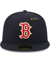 New Era Men's Navy Boston Red Sox 2025 59FIFTY Day Fitted with Pins Hat