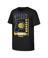 Outerstuff Big Boys and Girls Black Indiana Pacers 2025 Nba Playoffs Hype T-Shirt