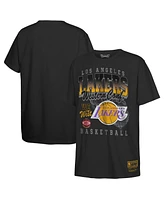 Mitchell & Ness Big Boys and Girls Black Los Angeles Lakers 2025 Nba Playoffs Retro Monumental T-Shirt