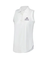 Peter Millar Women's White Truist Championship Opal Sleeveless Jersey Polo Shirt