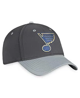 Fanatics Men's Charcoal/Gray St. Louis Blues Authentic Pro Home Ice Flex Hat