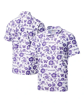 Reyn Spooner Men's White Washington Huskies Performance Polo Shirt