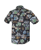 Reyn Spooner Men's Black Milwaukee Brewers Scenic Tri-Blend Button-Down Shirt