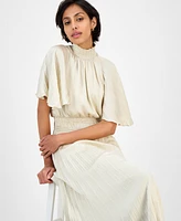 julia jordan Women's Pleated Smocked Dress