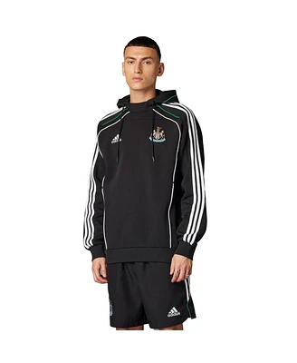 Adidas Men's Black Newcastle United Urban Purist Raglan Pullover Hoodie