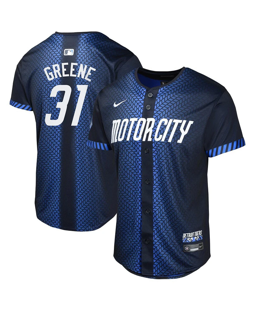 Nike Big Boys and Girls Riley Greene Navy Detroit Tigers City Connect Limited Jersey