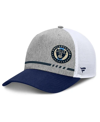 Fanatics Men's Heather Gray Philadelphia Union Low Block Trucker Adjustable Hat