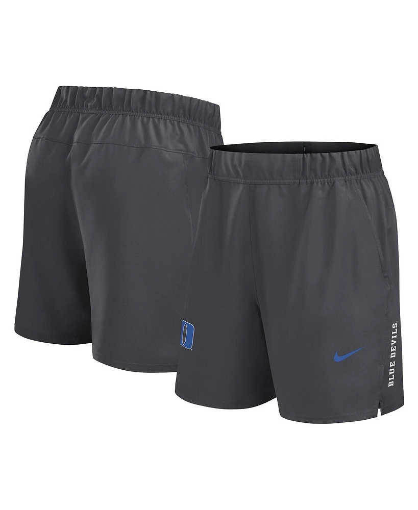 Nike Men's Gray Duke Blue Devils Primetime Woven Victory Performance Shorts