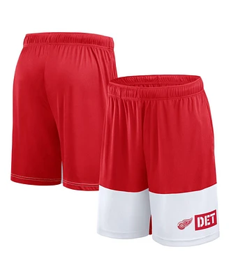 Logo Athletic Men's Red Detroit Wings Best of the Shorts