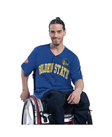G-iii Sports by Carl Banks Men's Royal Golden State Warriors Adaptive Star Player Fashion Baseball Jersey