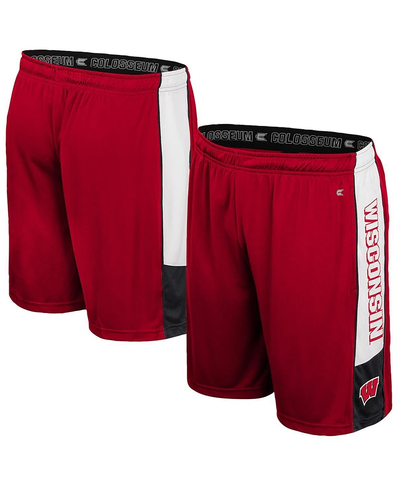 Colosseum Men's Red Wisconsin Badgers Quantum Shorts