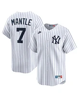 Nike Men's Mickey Mantle White New York Yankees Throwback Cooperstown Collection Limited Jersey
