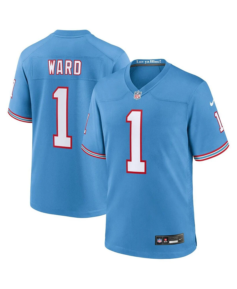 Nike Men's Cameron Ward Light Blue Tennessee Titans 2025 Nfl Draft First Round Pick Game Jersey
