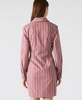 Steve Madden Women's Cotton Button-Front Shirtdress