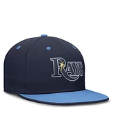 Nike Men's Navy/Light Blue Tampa Bay Rays True Primetime Two-Tone Performance Fitted Hat